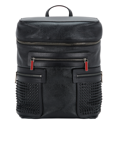 Apoloubi Backpack, &pound;450, Handbags, Black, Leather, Front view